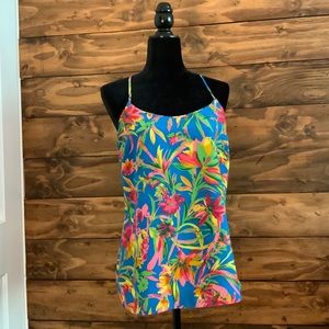 J.Crew tropical print racerback cami in size 8.